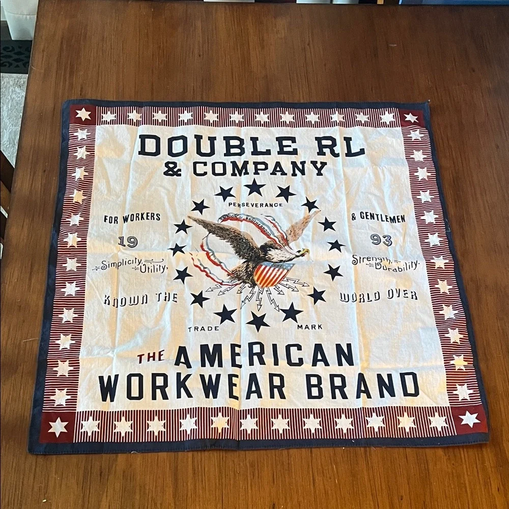 Double RL RRL Ralph Lauren Bandanna Scarf Union Workers Eagle American Workwear